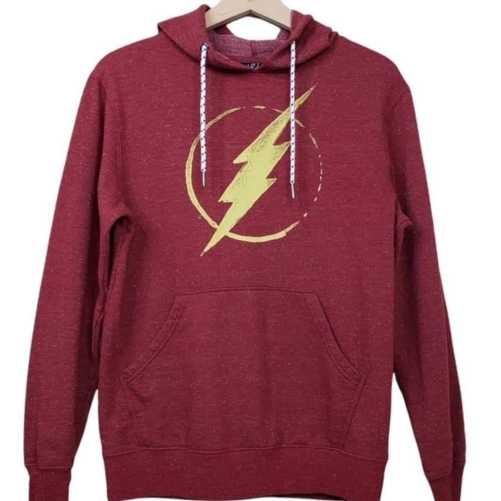 Bioworld The Flash Logo Confetti Hoodie Mens Small